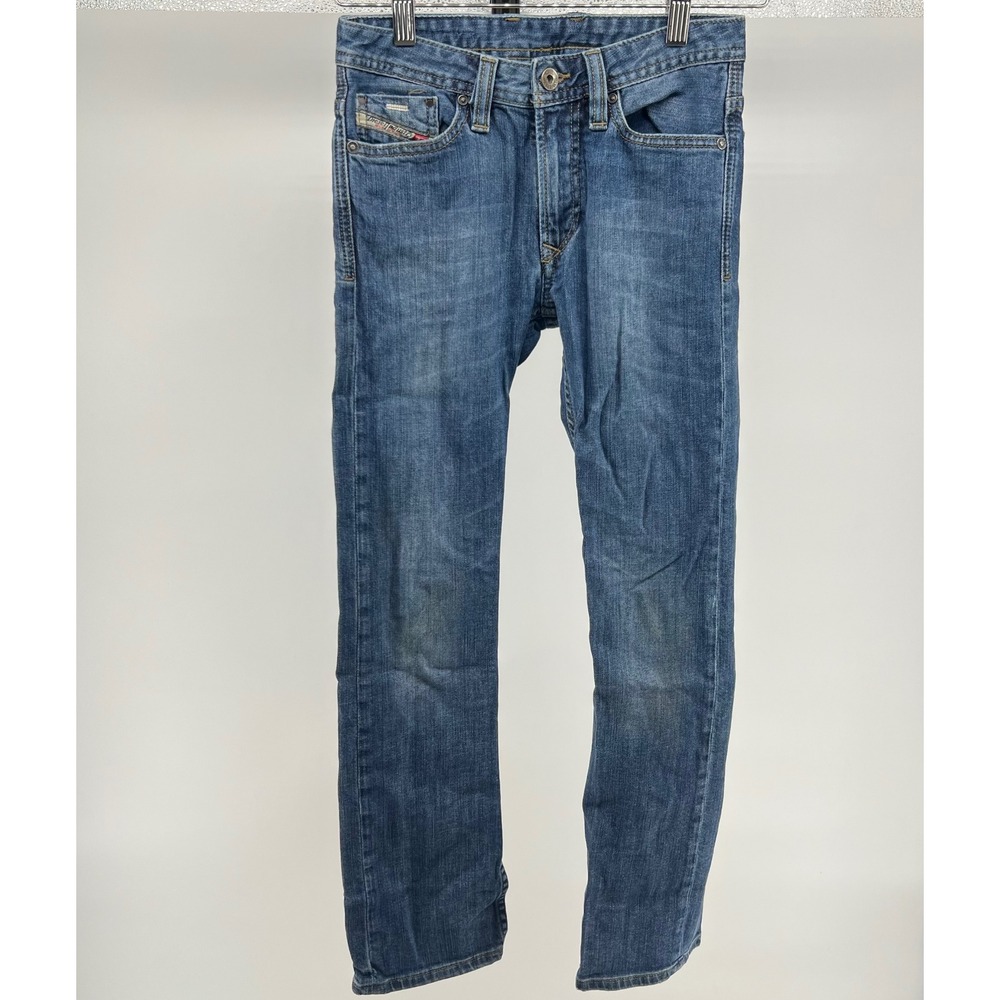 Diesel Kids Viker Jeans Blue Wash Straight Leg Denim Size 10 Made in Turkey